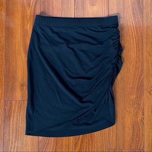 🔶 Black Asymmetrical Pencil Skirt